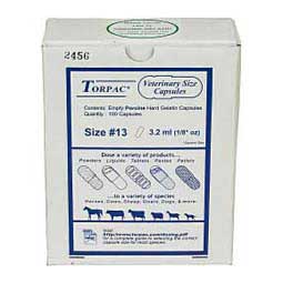 Veterinary Size Gelatin Capsules Torpac